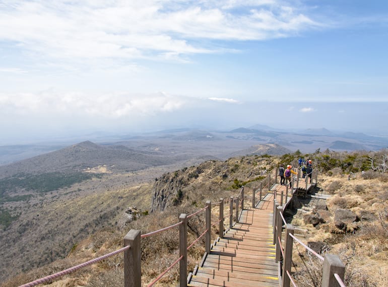 For hiking enthusiasts: Hallasan National Park, Korea.