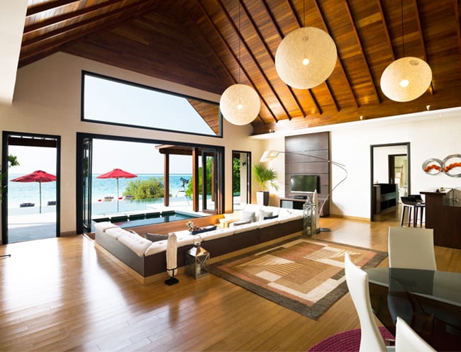 Per Aquum's 2-bedroom beach pavilion with pool is made for families.