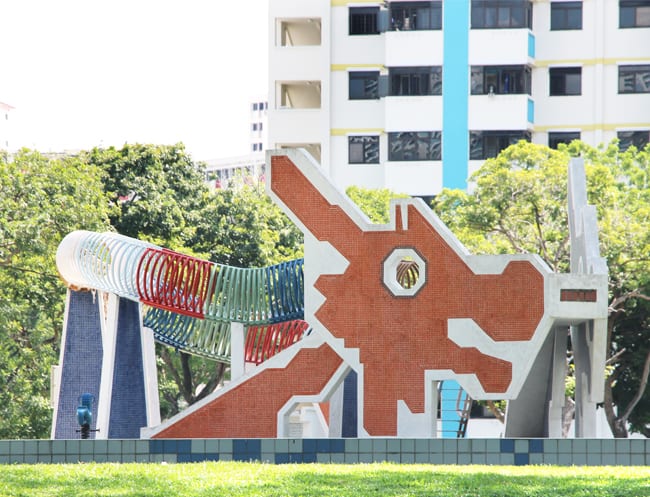The iconic dragon playground at Toah Payoh