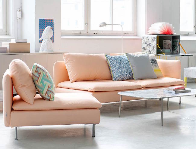 Bemz produces washable custom covers to fit IKEA sofas.