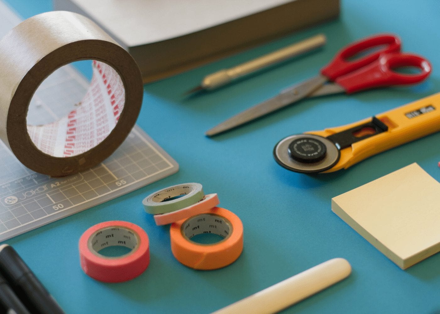 craft items on table