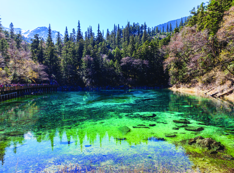 Jiuzhai Valley National Park in China.
