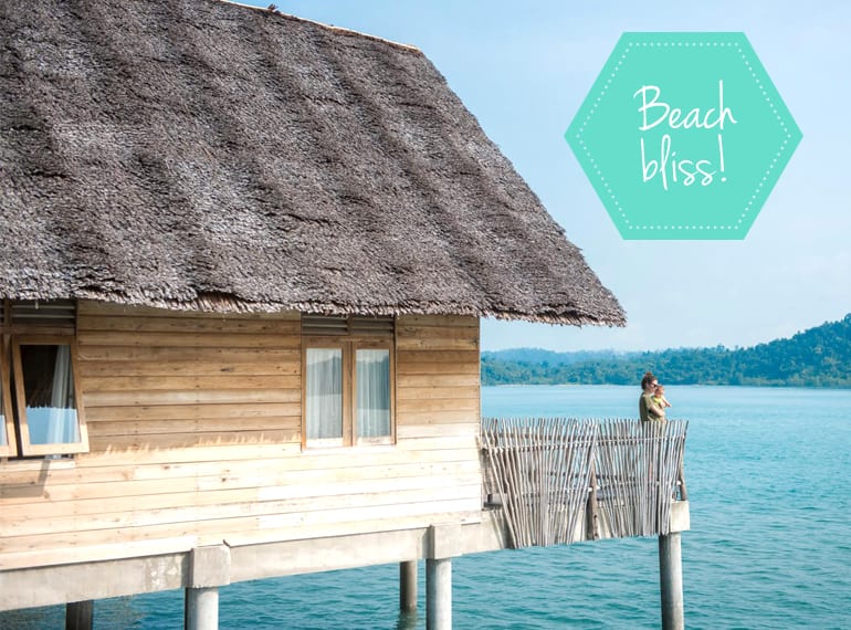 Family holidays: minibreak with a baby at Telunas private island near Singapore