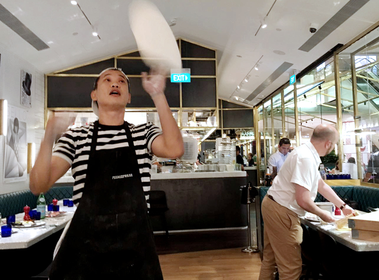 Flipping good pizzas at Pizza Express!