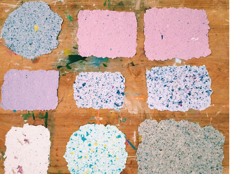 for kids in Singapore Paper making craft session HoneyKids