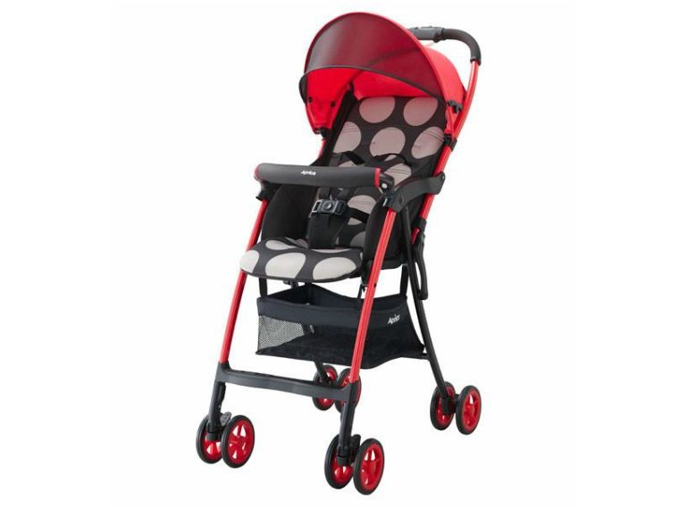 ApricaMagicalAirHSRed-L1 lightweight travel strollers Honeykids Asia Singapore