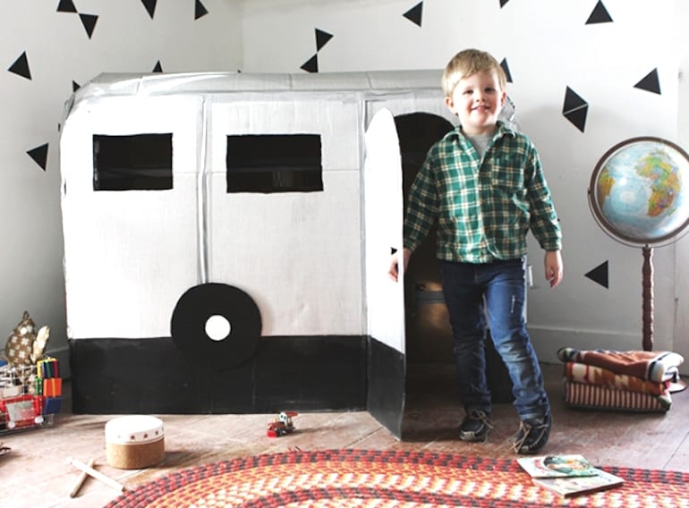 cardboard box craft for kids