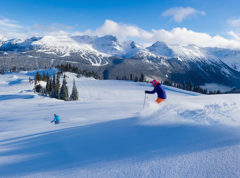 skiing with kids