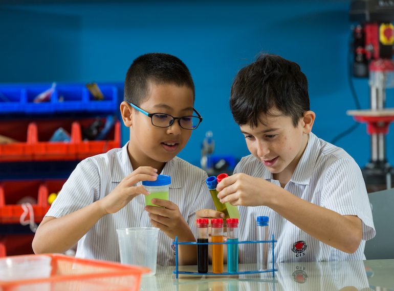 CIS Science learning in the classroom Honeykids Asia Singapore