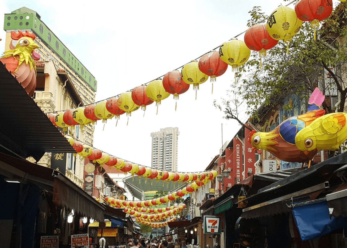 chinatown lanterns Free things to do with kids in Singapore