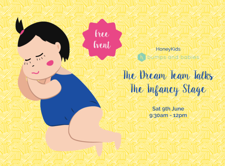 YOU’RE INVITED to The Dream Team Talks: The Infancy Stage – join us for FREE expert advice while your baby plays