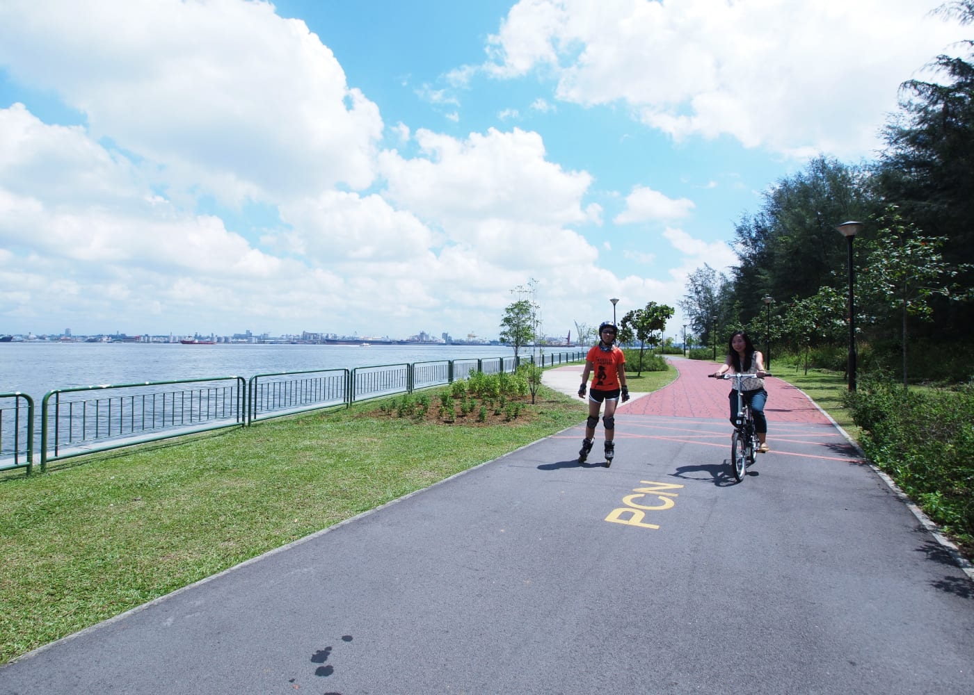 punggol water way park | best places for family bike rides