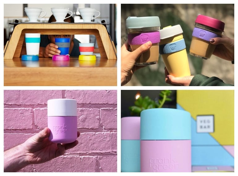KeepCups and Frank Green reusable coffee cups help reduce plastic waste in Singapore