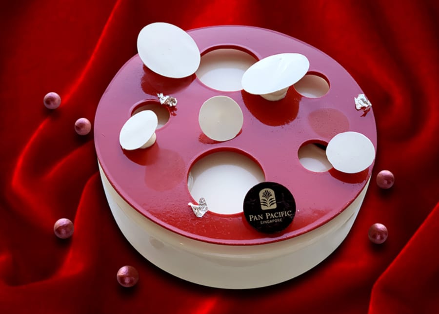 national day menus red and white cake