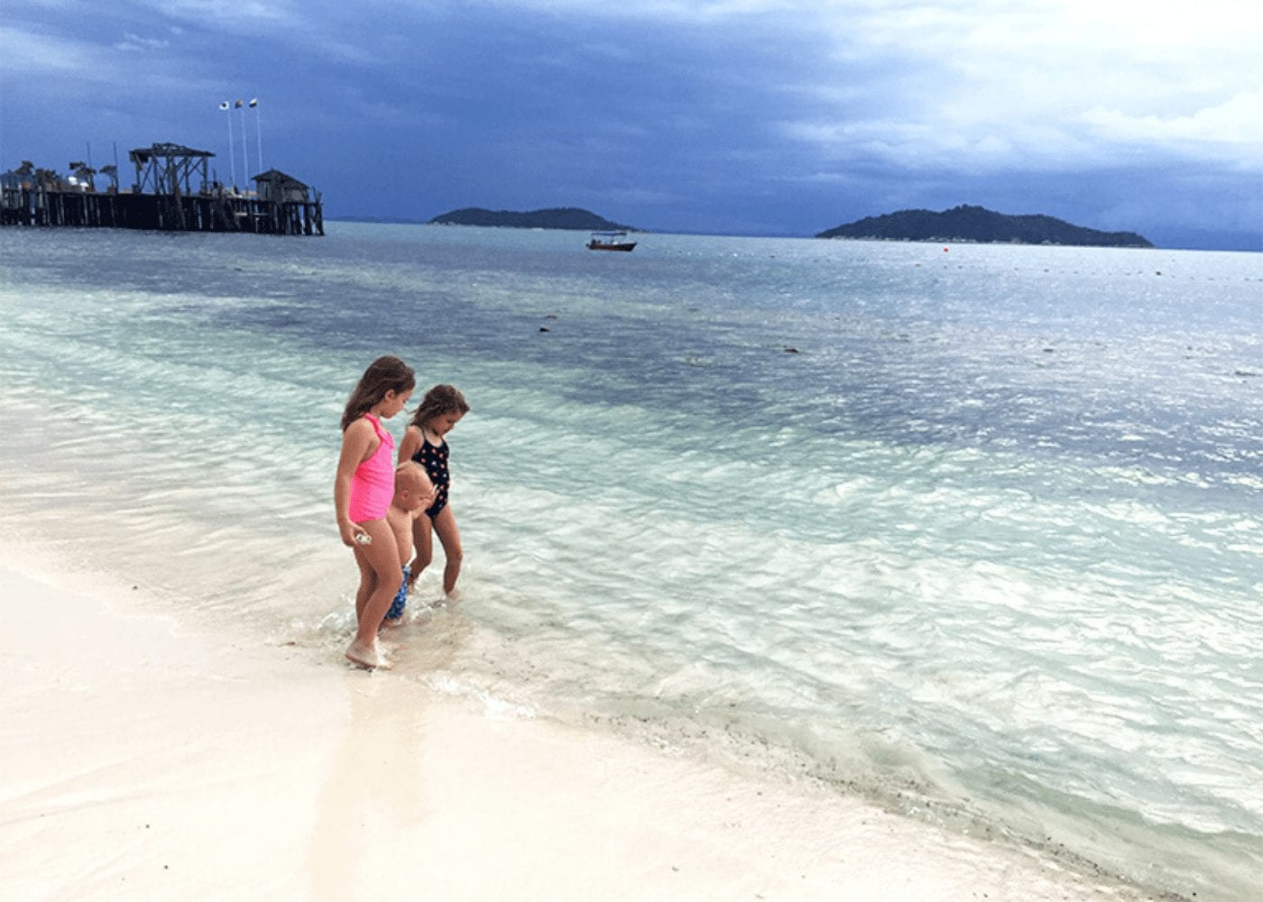 kids on a beach