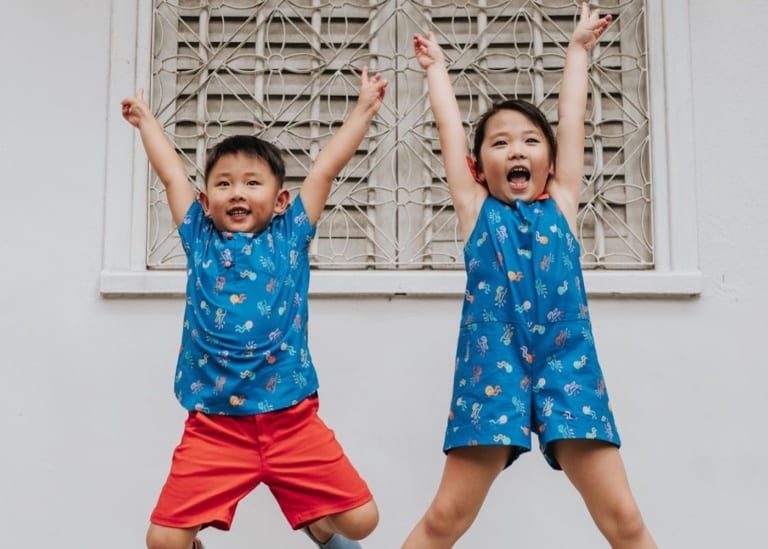 Chinese New Year outfits: Cheongsams and Mandarin-collar shirts and CNY threads for kids in Singapore