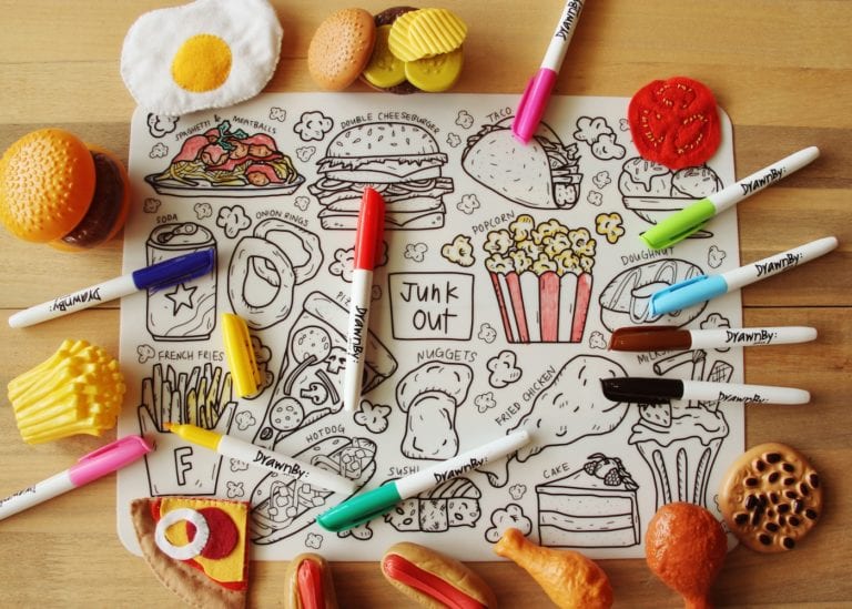 Find of the week: DrawnBy:Jessica washable colouring mats