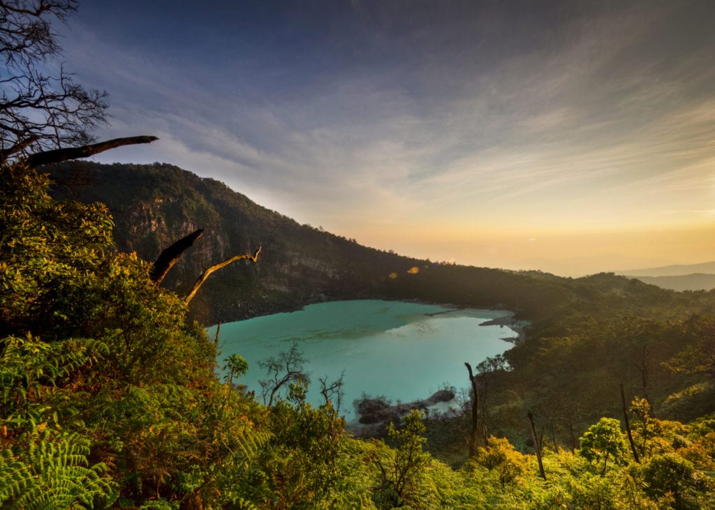 Kawah Putih Crater near Bandung