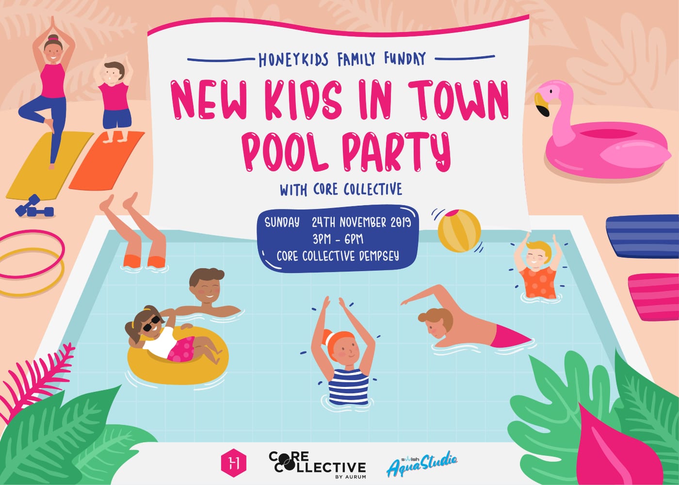 new kids in town honeykids asia pool party
