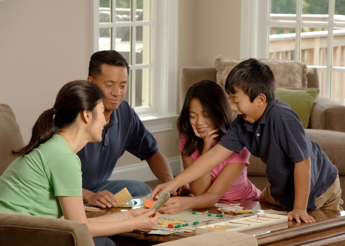 play family board games explain COVID-19 to kids