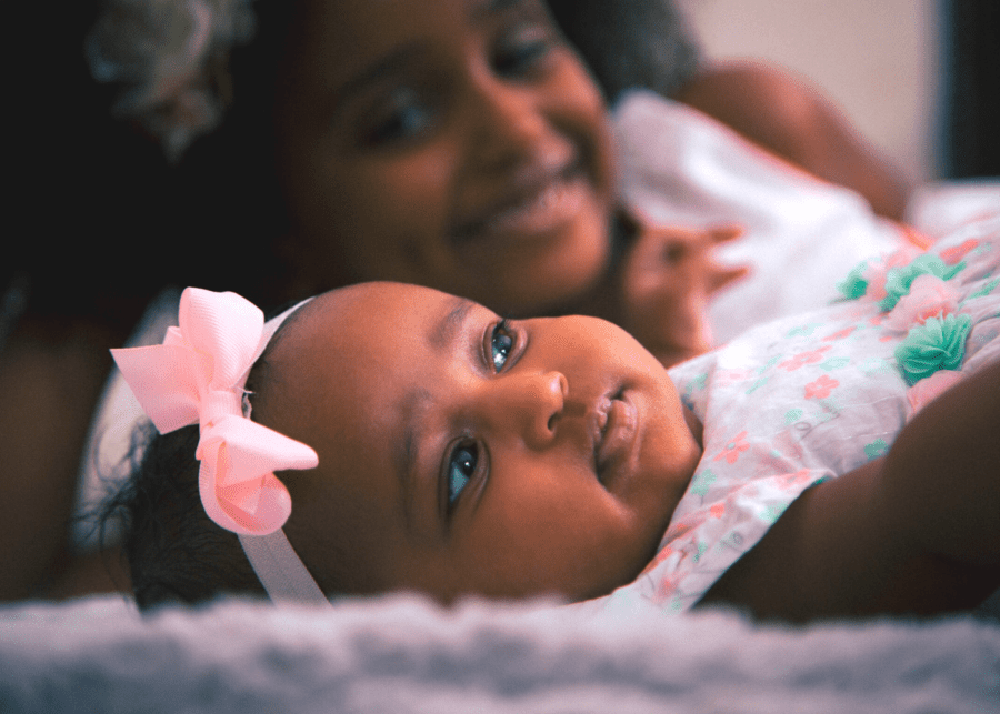 Baby girl with her sister | Foster care in Singapore